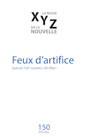 Revue XYZ de la nouvelle, no 150
